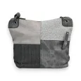 Borsa a tracolla patchwork Mélanie Paris grigio slavato