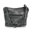 Melanie Paris faded gray patchwork crossbody bag