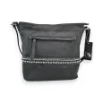 Bolso bandolera Mélanie Paris Bohème Bicolor Negro