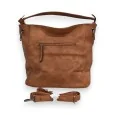 Bolso de Mano Patchwork Mélanie Paris Camel