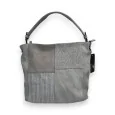 Bolso de mano patchwork Mélanie Paris gris