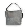 Bolso de mano patchwork Mélanie Paris gris