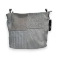 Bolso de mano patchwork Mélanie Paris gris