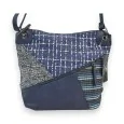 Borsa a tracolla Mélanie Paris Patchwork Blu Navy