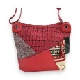 Borsa a Tracolla Patchwork Rossa Mélanie Paris