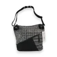 Bolso bandolera Mélanie Paris Patchwork Negro y Gris