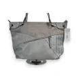 Melanie Paris Multi-Texture Patchwork Handbag in Grey