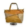 Melanie Paris Mustard Patchwork Handbag