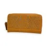 Cartera Mostaza Mélanie Paris Diseño Calado Plateado