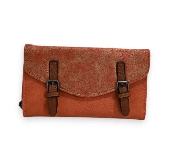 Melanie Paris Glitzer-Geldbörse Orange