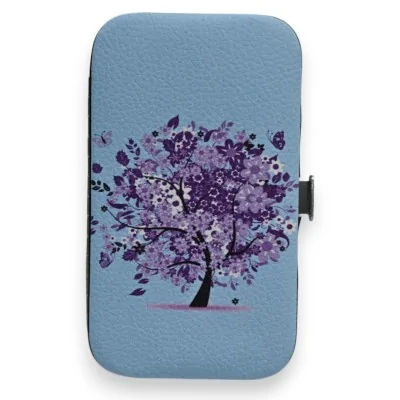 Compact Purple Tree Manicure Set