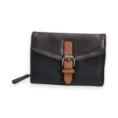 Cartera Compacta Mélanie Paris Negro Cartera Compacta Mélanie Paris Negro