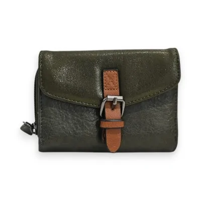 Cartera Compacta Caqui Mélanie Paris Cartera Compacta Caqui Mélanie Paris