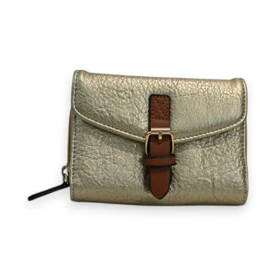 Portefeuille Compact Doré Mélanie Paris Portefeuille Compact Doré Mélanie Paris