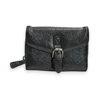 Kompakte Brieftasche Mélanie Paris Glänzend Schwarz Kompakte Brieftasche Mélanie Paris Glänzend Schwarz
