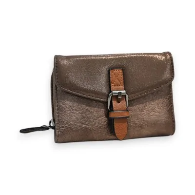 Kompakte Brieftasche Bronze Mélanie Paris Kompakte Brieftasche Bronze Mélanie Paris