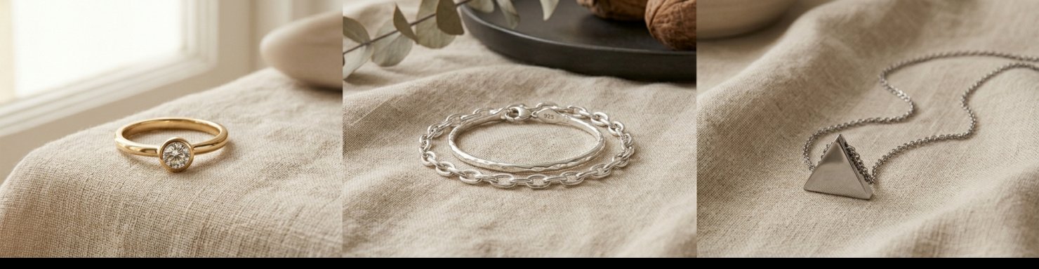 Comparaison bijoux or argent et acier inoxydable pour peaux allergiques