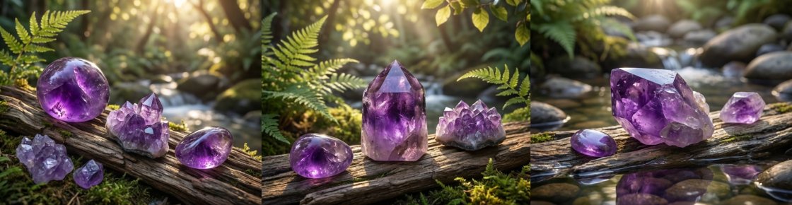 Vertus de l'améthyste en lithothérapie - pierres violettes naturelles